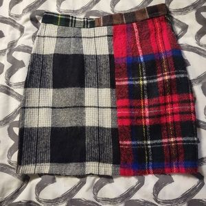 Urban Renewal Plaid Skirt